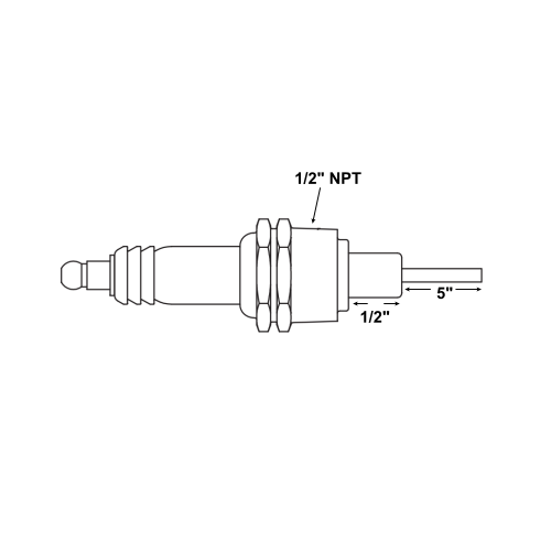 Eclipse 16946-1 1/2" NPT 5" (127MM) IGNITOR