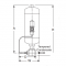 Armstrong International D42724 Model CC-25 Condensate Cooler Illustration