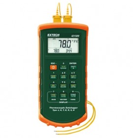 Extech 421509 Thermocouple Datalogger with Alarm, 7 Thermocouple Types