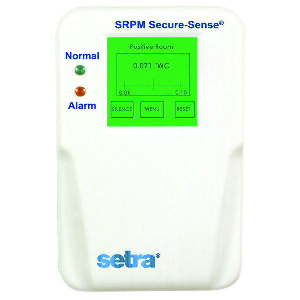 Setra SRPM0R1WBV1E Room Pressure Monitor [+/- 0.1" W.C.]