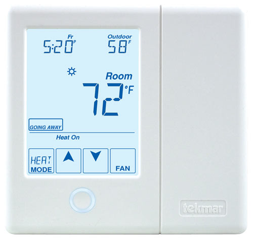 Tekmar 557 tNet Thermostat Radiant Floor 2 Heat Pump-Cool Backup Humidity
