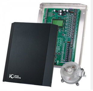 iO HVAC Controls ZP6-ESP Control Panel 6-Zone with Static Pressure Sensor