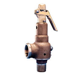 Kunkle 6030HG-E01-AM0015 Bronze Safety Relief Valve with Side Outlet 1-1/2" 15 PSI